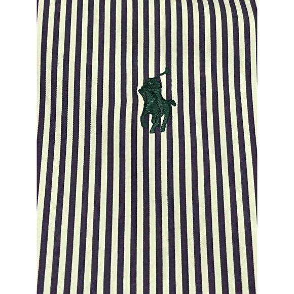 🔥 Polo Ralph Lauren Curham Purple Stripe LS Buttondown XL EUC! 🔥 - Picture 4 of 10